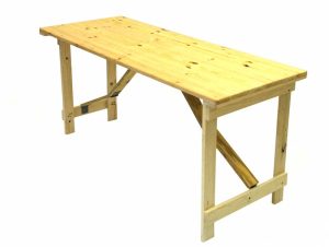 5ft Wooden Trestle Table
