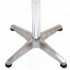 Aluminium Cafe Set - Table Base Close Up - BE Furniture Sales