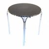 Aluminium Round Table - 70cm Dia Rolled Edge Table - BE Furniture Sales