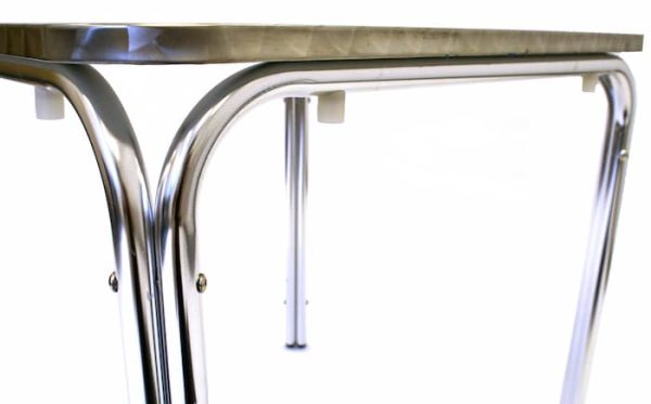 Aluminium Square Bistro Table - 70cm - Legs - BE Furniture Sales