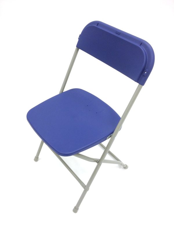 Blue Folding Chair - Event Venues, Halls, Schools - BE Furniture Sales