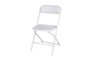 White Folding Samsonite Chair - Event Chairs - BE Furniture Sales