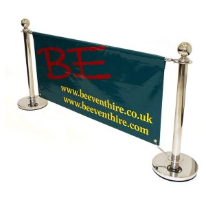 Cafe Barrier Sets - Silver Finish Cafe Barrier Set - BE Furniture Sales