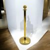 LG-7-E Gold Post Gold Barrier Posts - Ball Top