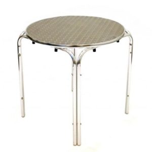 Aluminium Round Tables - Rimmed Edge, 70cm dia - BE Furniture Sales