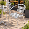 Aluminium Stacking Bistro Chair Aluminium Stacking Bistro Chair - BE Furniture Sales