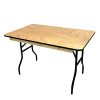 V4X26T Varnished Table 1 4ft Varnished Wooden Table