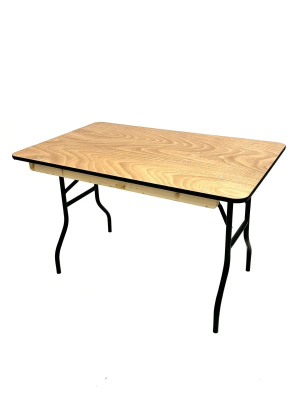 4ft Varnished Wooden Table