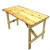 Wooden Trestle Table - 4' by 2' 6" - BE Furniture Sales