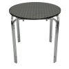 YB-121RR Aluminium Table 1 70cm Aluminium Round Stacking Table