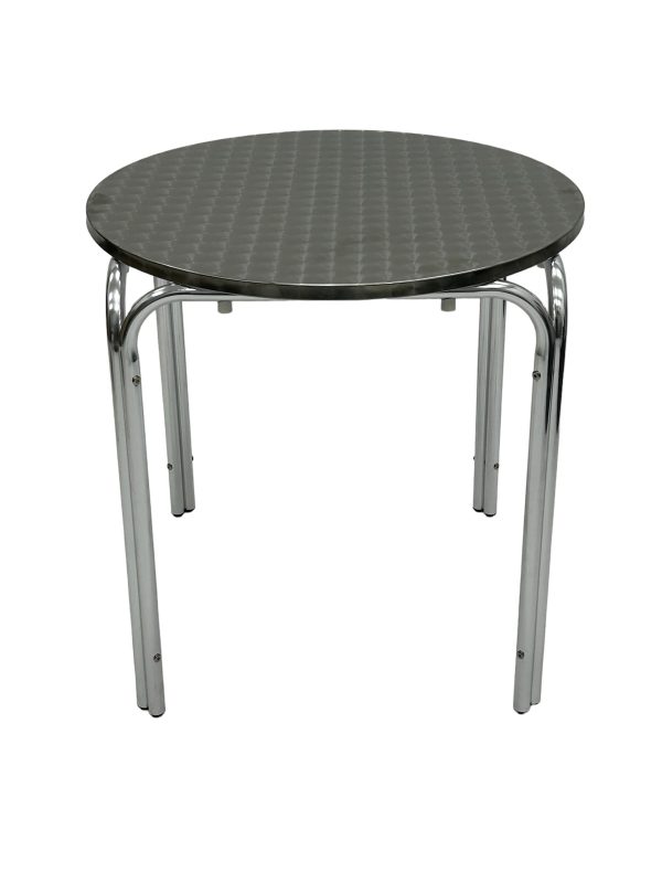 70cm Aluminium Round Stacking Table