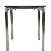 YB-121RR Aluminium Table 2 70cm Aluminium Round Stacking Table