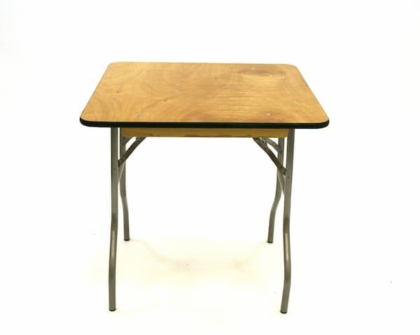 Varnished Trestle Table - 2'6" x 2'6" - Table for Two - BE Furniture Sales