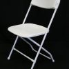 Lightweight tubular metal folding frame with a plastic seat, back and feet - BE Event Hire Lightweight tubular metal folding frame with a plastic seat, back and feet - BE Event Hire