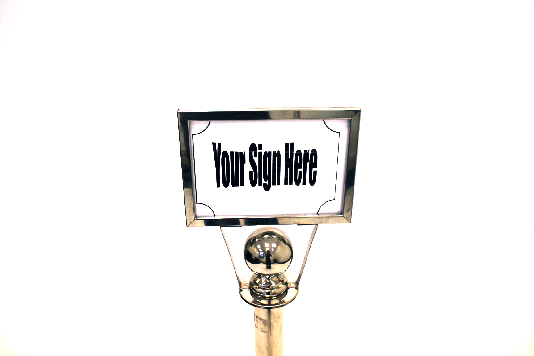 A4 Sign Holder (Landscape) - Barrier Post - BE Furniture Sales