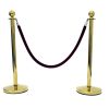 Barrier Posts - Gold cafe post Mirrored Gold Barrier Post - Barrier Post - BE Furniture Sales