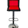 SM-5125 Red Stool 2 Red & Black Leather Bar Stools