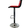 SM-5125 Red Stool 3 Red & Black Leather Bar Stools