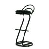 Black cobra bar stools with a black metal frame - BE Event Hire Black cobra bar stools with a black metal frame - BE Event Hire