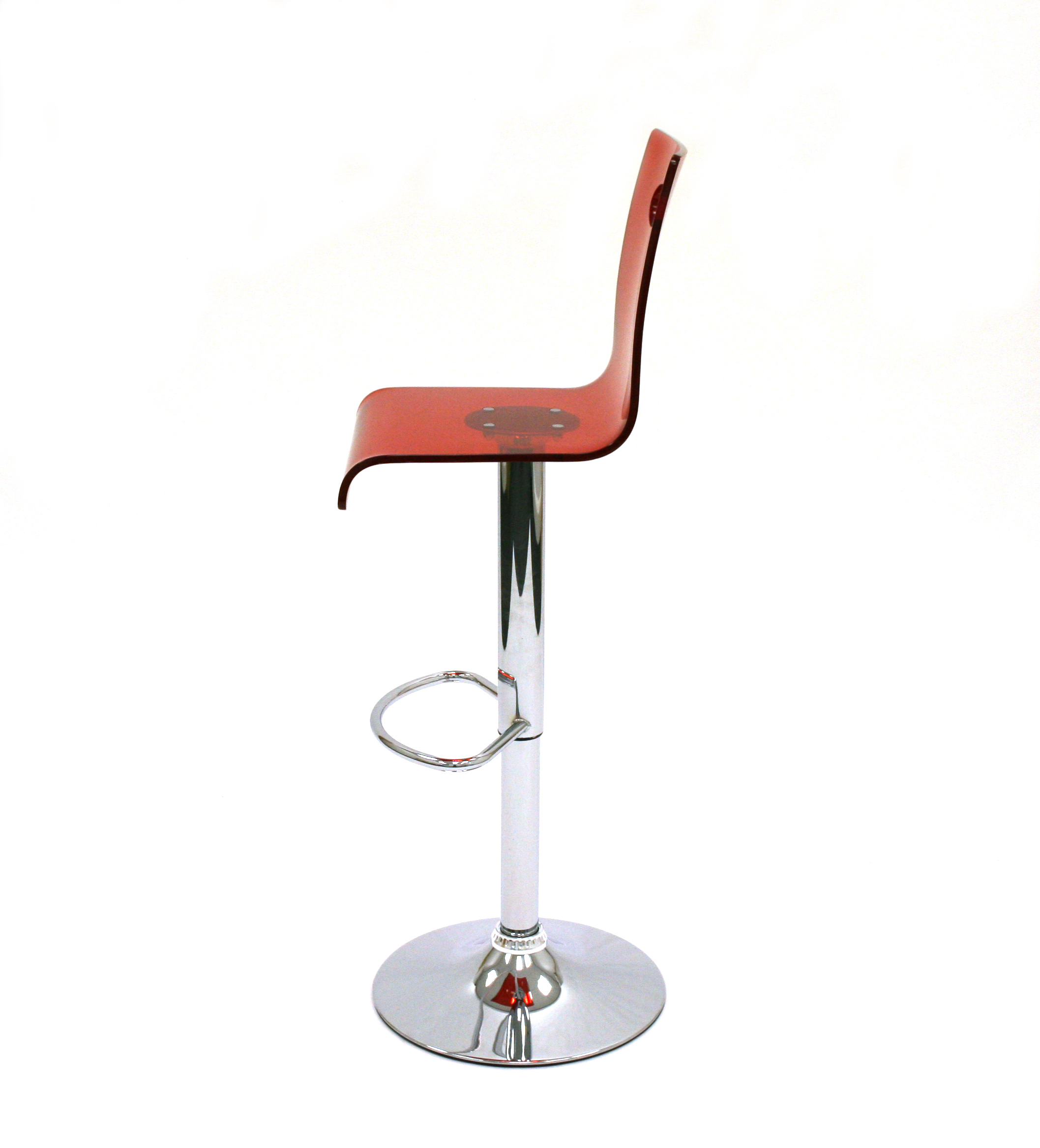 Red Gas Lift Bar Stools - BE Event Hire