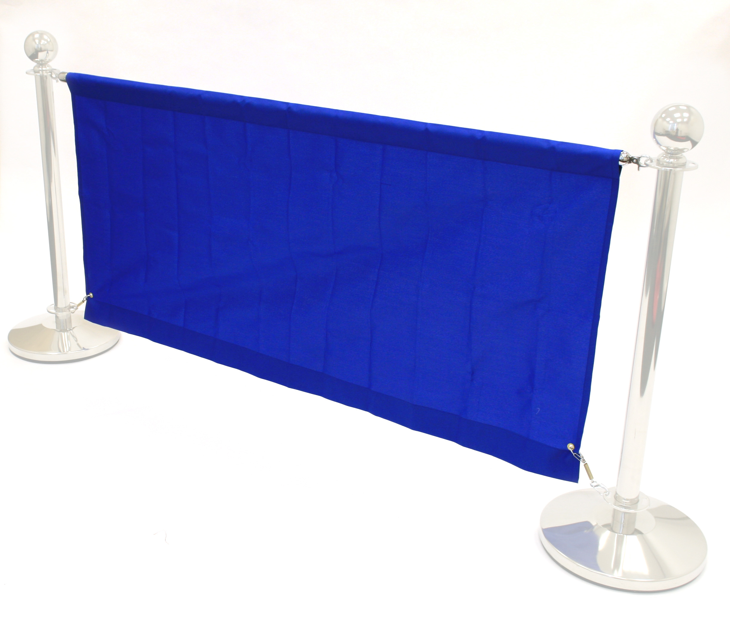 Blue 1.4m Cafe Banners - Cafe Breeze Barriers - BE Furniture Sales