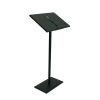 Black powder coated carbon steel lectern with attached ring binders - BE Event Hire Black powder coated carbon steel lectern with attached ring binders - BE Event Hire