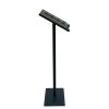 Black powder coated carbon steel lectern with attached ring binders - BE Event Hire Black powder coated carbon steel lectern with attached ring binders - BE Event Hire