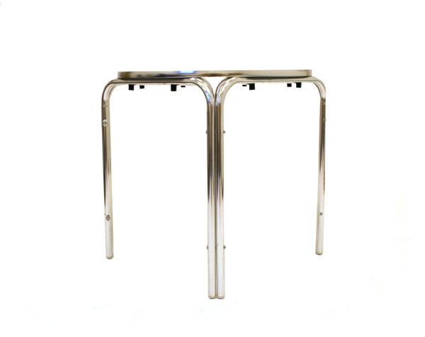 70cm Diameter aluminium table with 4 sturdy aluminium legs - BE Event Hire