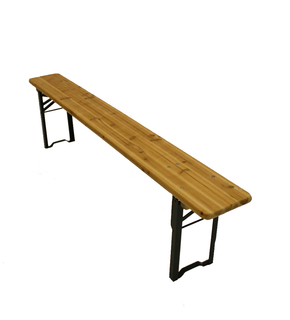 2 Meter Wooden Benches - Folding Legs - BE Furniture Sales