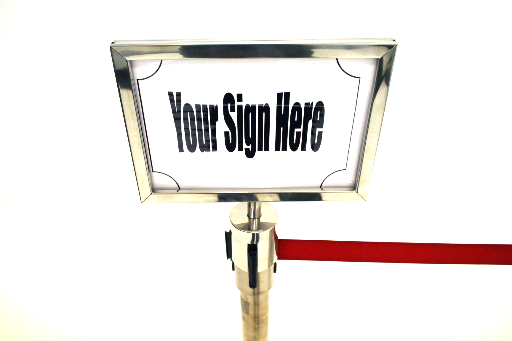 Stretch Barrier A4 Sign Holder (Landscape) - BE Furniture Sales