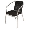 Black Rattan Chair and Aluminium Frame - BE Furniture Sales