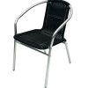 SC-020B 1 Black Rattan Aluminium Chair
