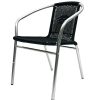 SC-020B 2 Black Rattan Aluminium Chair