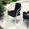 SC-020B Chair X2 Black Rattan Aluminium Chair