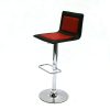 Black & Red Leather Bar Stools - Ex Hire - BE Furniture Sales