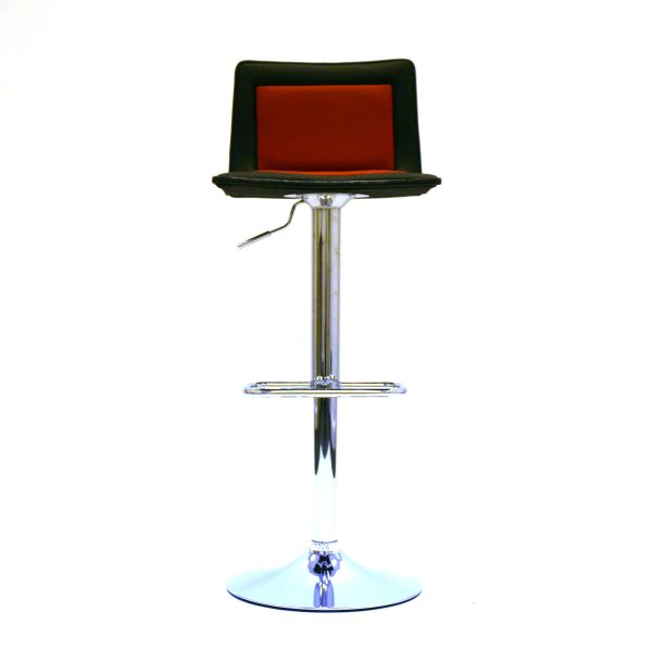 Black & Red Leather Bar Stools - BE Event Hire