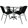 GS-R02 3 Black Rattan Garden Set