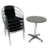 GS-R02 4 Black Rattan Garden Set
