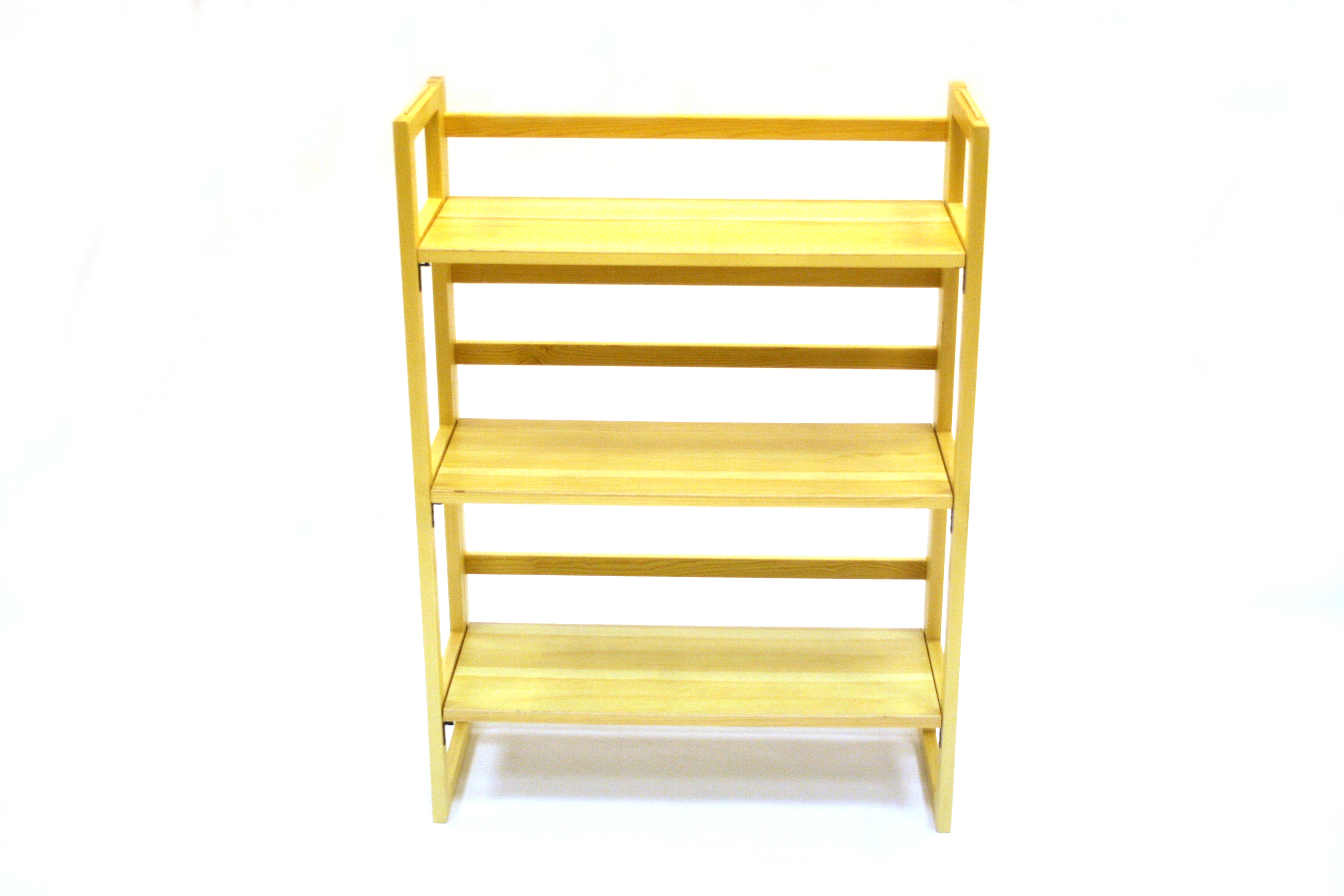 Stacking Wooden Book Shelves - 3 Tier Folding Book Shelf