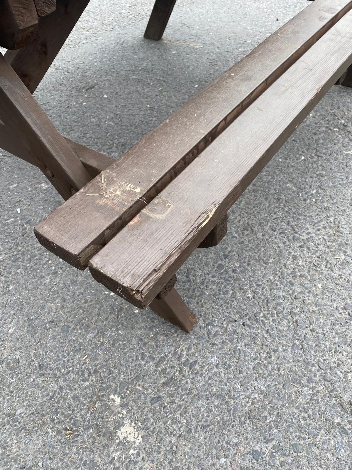 Wooden Picnic Bench - Ex Hire Wooden Picnic Bench - Ex Hire