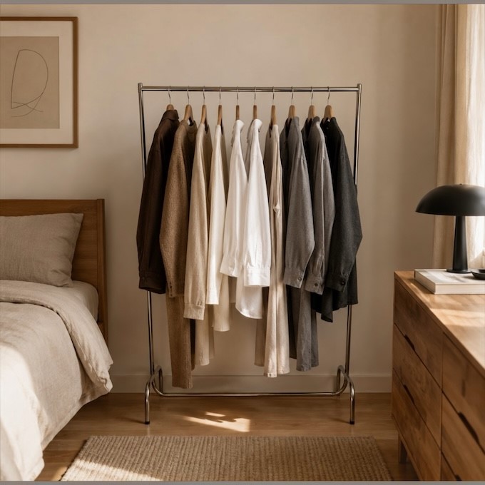 Stainless Steel Clothes Rail Stainless Steel Clothes Rail - BE Furniture Sales