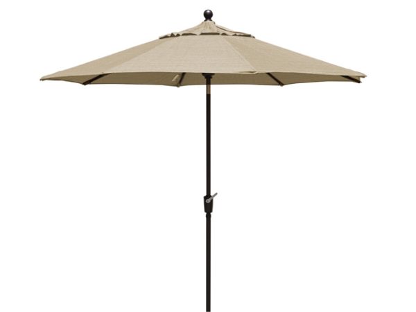 Khaki Parasol - Patio Umbrella 260 cm Diameter - BE Furniture Sales