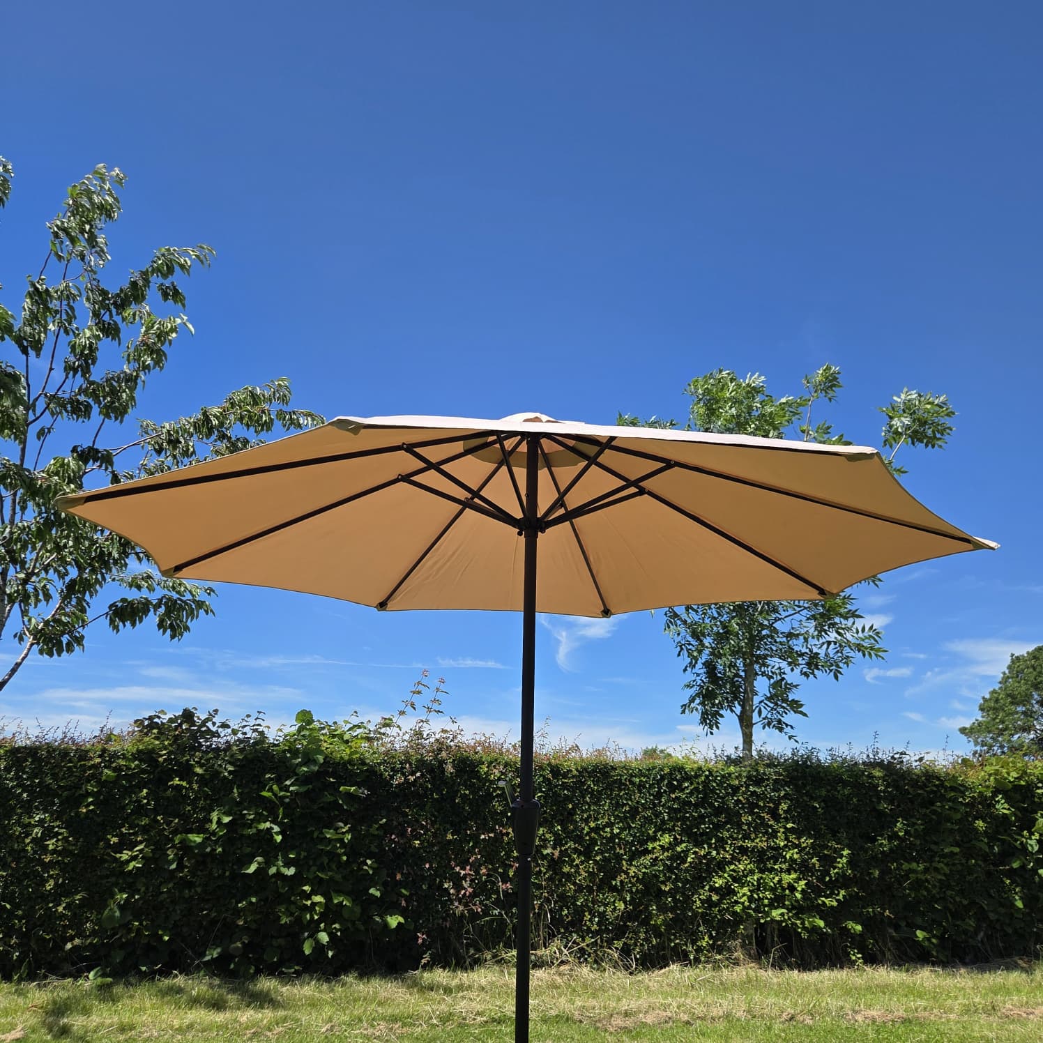 Khaki Garden Parasol - Patio Umbrella Khaki Garden Parasol - Patio Umbrella