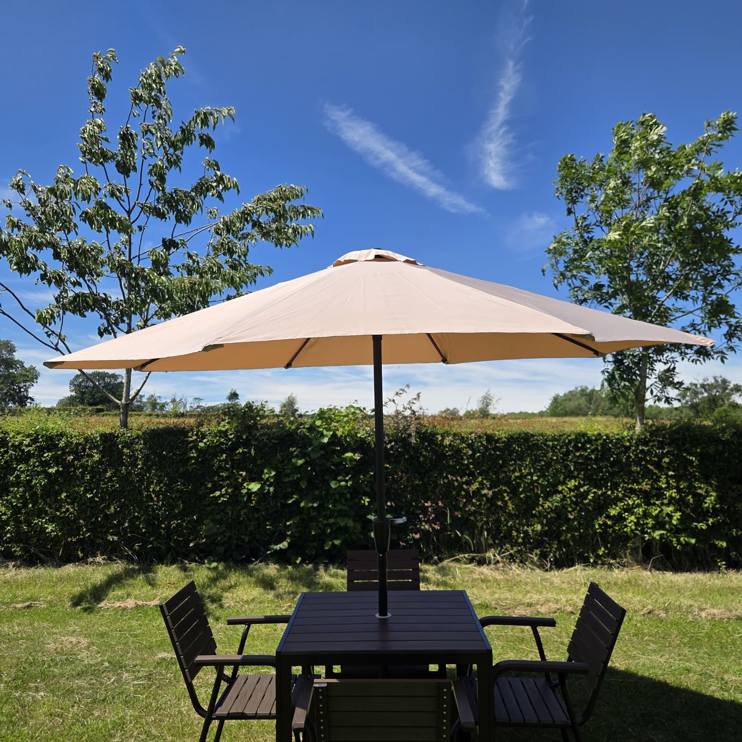 Khaki Garden Parasol - Patio Umbrella Khaki Garden Parasol - Patio Umbrella