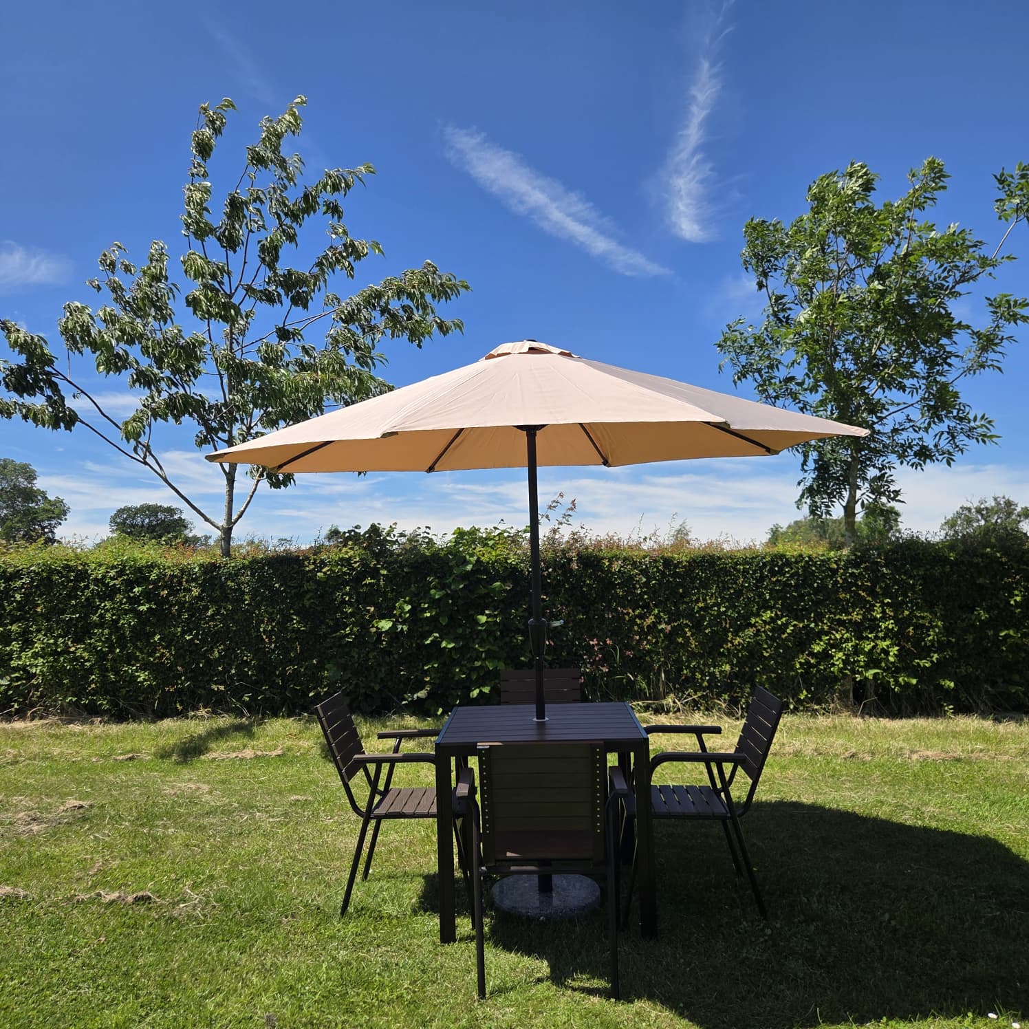 Khaki Garden Parasol - Patio Umbrella Khaki Garden Parasol - Patio Umbrella