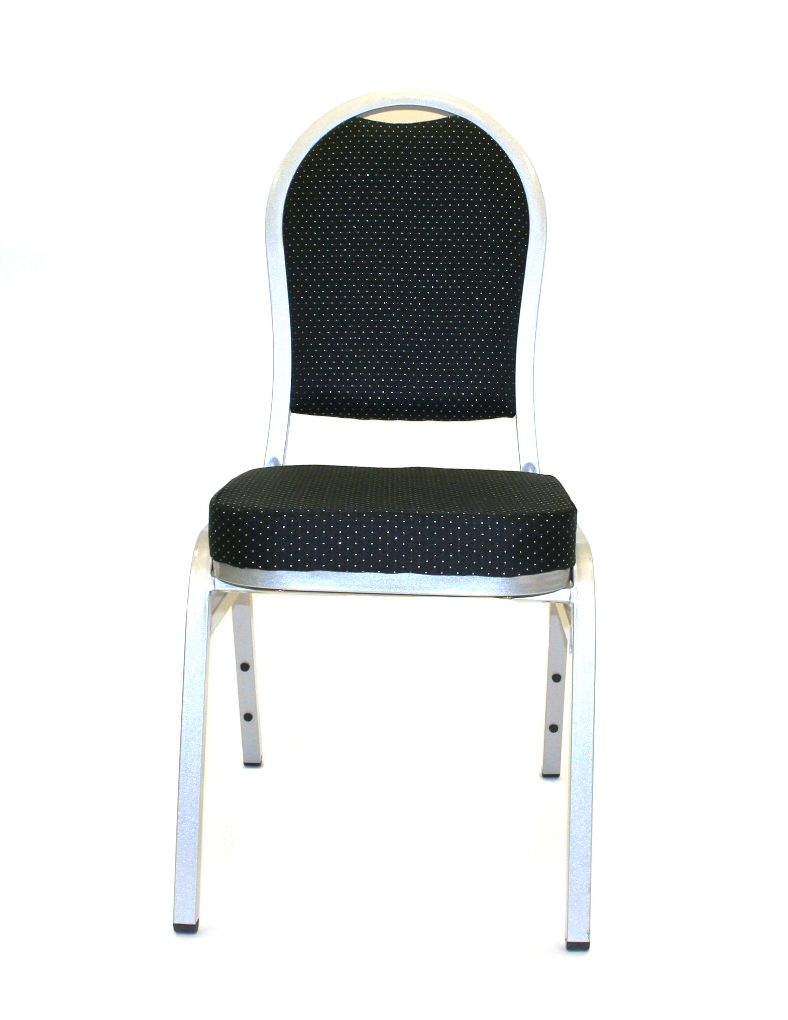 Premium Black Banquet Chair Silver Frame BE Furniture Sales