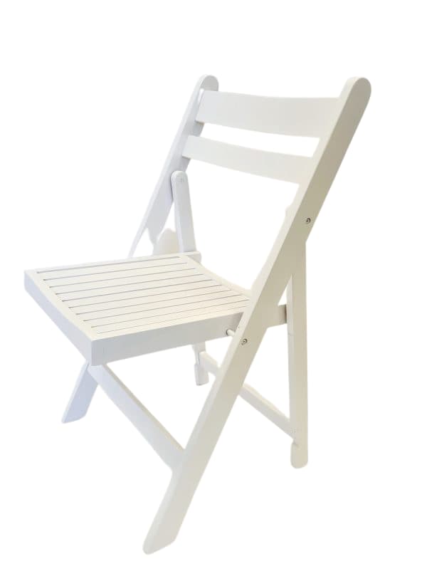 White Wooden Folding Chair to Buy - BE Furniture Sales