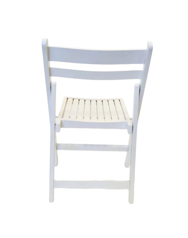 White Wooden Folding Chairs