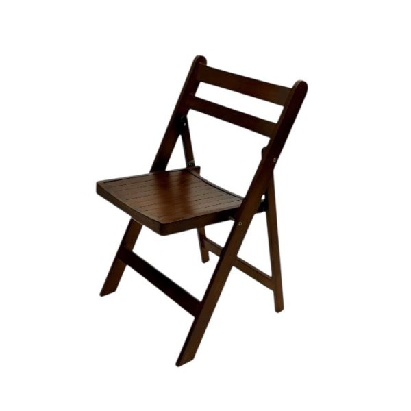 Brown Wooden Folding Chair