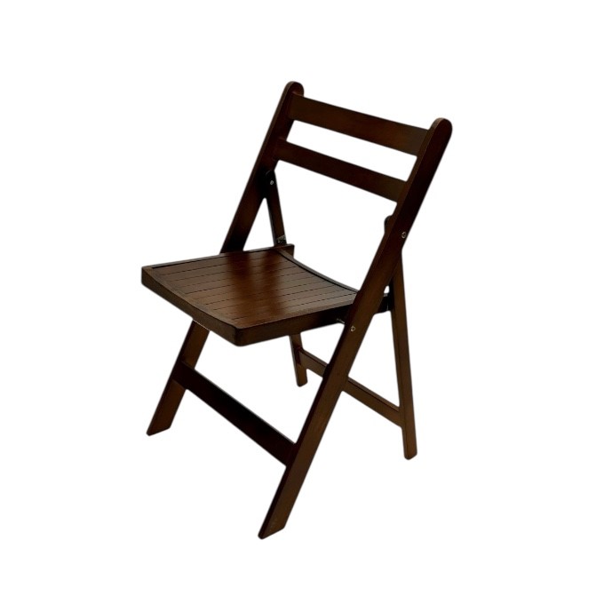 Brown Wooden Folding Chair